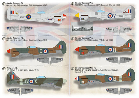 Print Scale 72-417 1/72 Hawker Tempest F.6 72-417 Scale 1/72