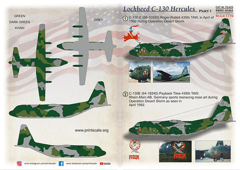 Print Scale 72-423 1/72 Lockheed C-130 Hercules. Part 1