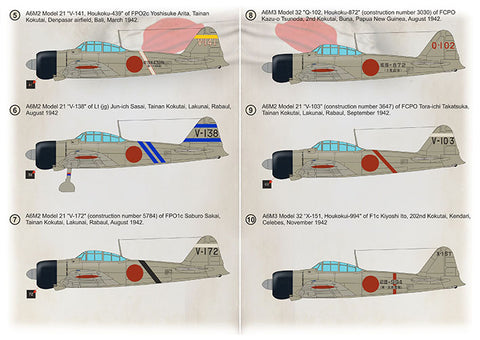 Print Scale 72-427 1/72 A6M Zero-Sen Aces Part 2