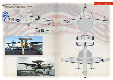 Print Scale 72-433 1/72 Grumman E-2C Hawkeye  Part 2 The complete set 1,5 leaf