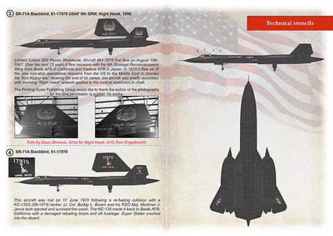 Print Scale 72-435 1/72 Lockheed SR-71 Part-1. The complete set 1,5 leaf