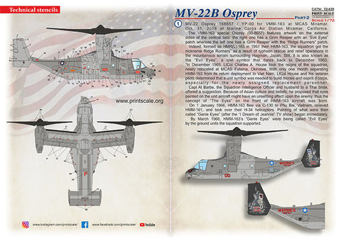 Print Scale 72-439 1/72 MV-22B Osprey
