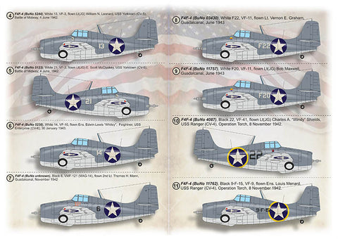 Print Scale 72-441 1/72 F4F Wildcat Aces (with 3D instrumental panel)