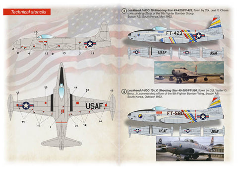 Print Scale 72-448 1/72 Lockheed F-80. Commanding office mounts: USA & Europe   Part 2