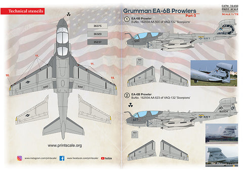 Print Scale 72-450 1/72 Grumman EA-6B Powlers Part 3