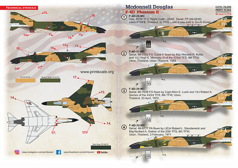 Print Scale 72-456 1/72 McDonnel Douglas F-4D Phantom II