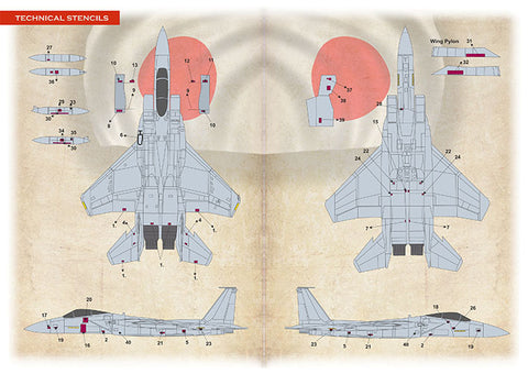 Print Scale 72-466 1/72 F-15 Mitsubishi F-15J Eagle White Dragon