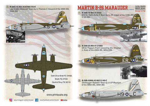 Print Scale 72-476 1/72 B-26 Marauder Part 2