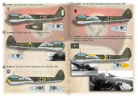 Print Scale 72-492 1/72 Junkers Ju 88 72-492 Scale 1/72