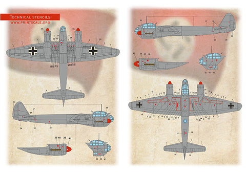 Print Scale 72-492 1/72 Junkers Ju 88 72-492 Scale 1/72