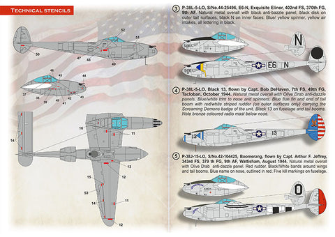 Print Scale 72-498 1/72 P-38 Lightning in Bare Metal 72-498 Scale 1/72