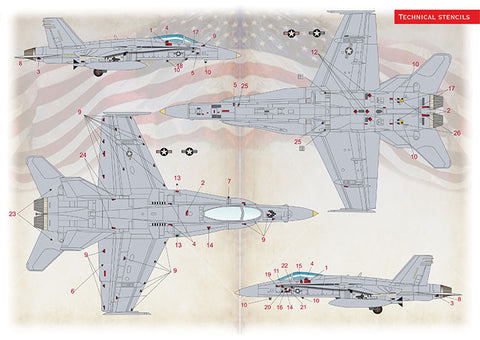 Print Scale 72-500 1/72 Hornet FA-18A 72-500 Scale 1/72