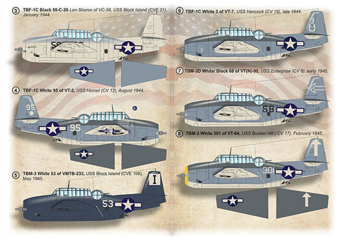 Print Scale 72-511 1/72 TBF-TBM Avenger Units of World War II 72-511 Scale 1/72