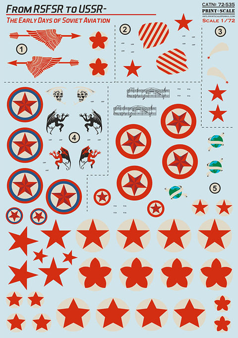 Print Scale 72-535 1/72 From RSFSR to USSR – Early Soviet Aviation 72-535 Scale 1/72