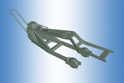 Print Scale PSR72005 1/72 Bomb Trolley With Lift Luftwaffe SC 250 PSR 72005 1/72