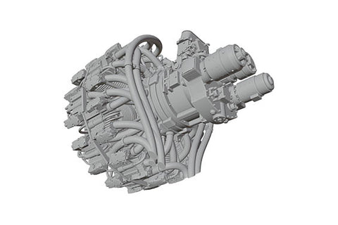Print Scale PSR72017 1/72 Pratt & Whitney R-2800 Double Wasp Aircraft Engine PSR72017 1/72 1pc