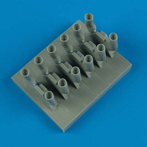 Quick Boost 32 100 1/32 Spitfire M.IX exhaust oval type(For TAMIYA)