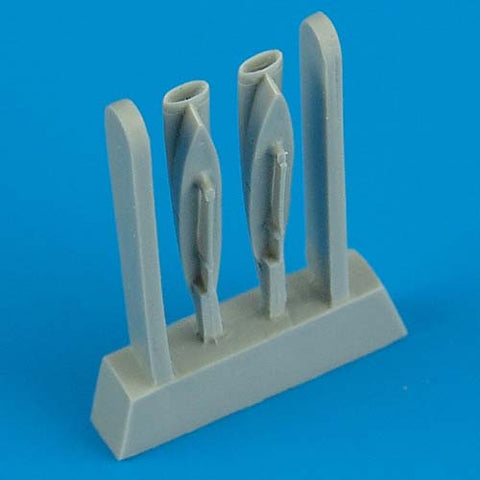 Quick Boost 72 107 1/72 F-8 Crusader air scoops(For ACADEMY)