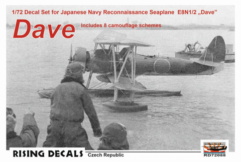 Rising Decals 72-088 1/72 Dave Camouflage schemes and decals for navy recon E8N1/2 (decals for 8 a/c)