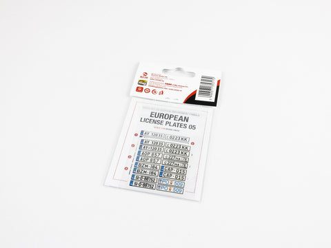 Red Fox Stadio RFSQS-24018 1/24 European Lincense plates vol.05 (For Universal)