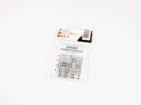 Red Fox Stadio RFSQS-24021 1/24 Arabic License Plates vol.01 (For Universal )