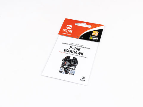 Red Fox Stadio RFSQS-32076 1/32 P-40E Warhawk (For Hasegawa)