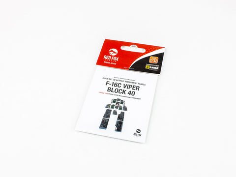 Red Fox Stadio RFSQS-32120 1/32 F-16C Block 40 Viper (For Academy)
