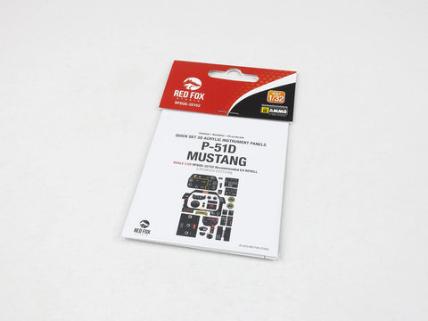 Red Fox Stadio RFSQS-32152 1/32 P-51D Mustang Updated (For Revell)