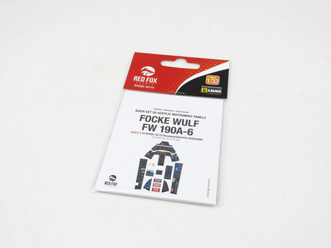 Red Fox Stadio RFSQS-32175 1/32 Fw 190A-6 Updated (For Hasegawa)