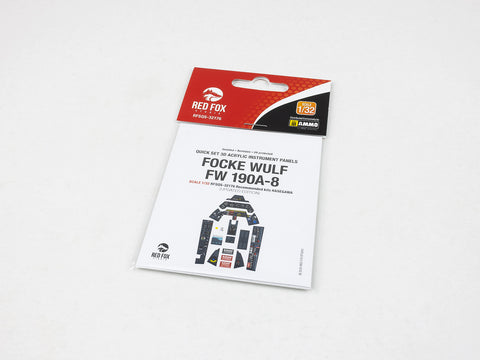 Red Fox Stadio RFSQS-32176 1/32 Fw 190A-8 Updated (For Hasegawa)