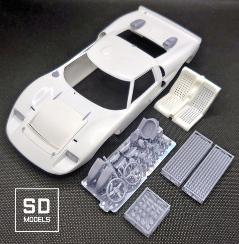 SD Models SD-F02 1/24 Ford GT40 Mk.2 additional parts for Fujimi