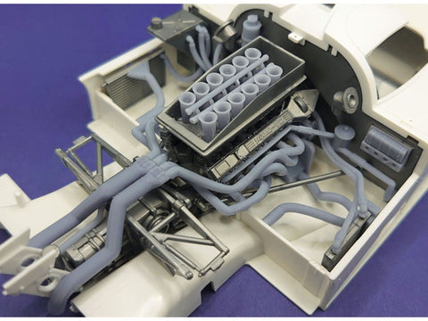 SD Models SD-J02+1 1/24 Jaguar XJR-9 LM engine additional parts 【with masking tape】 for Tamiya