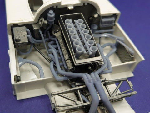 SD Models SD-J02 1/24 Jaguar XJR-9 LM engine additional parts for Tamiya