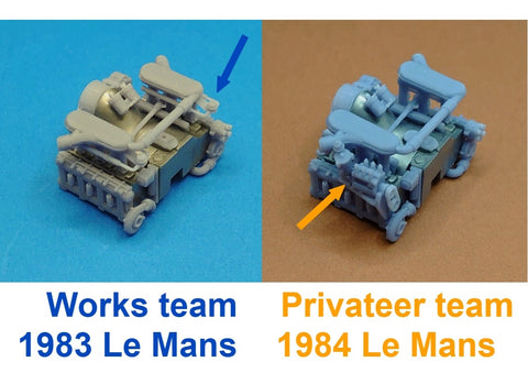 SD Models SD-P02+1 1/24 Porsche 956 【Private Engine】 additional parts for Tamiya
