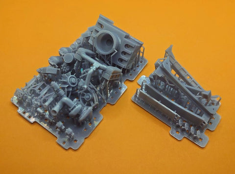 SD Models SD-P05+1 1/24 Porsche 934 【Tamiya pre-assembled engine】 additional parts for Tamiya
