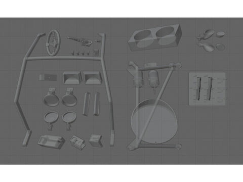 SD Models SD-R01 1/24 Renault 5 Thunk Turbo・Rally additional parts for Tamiya