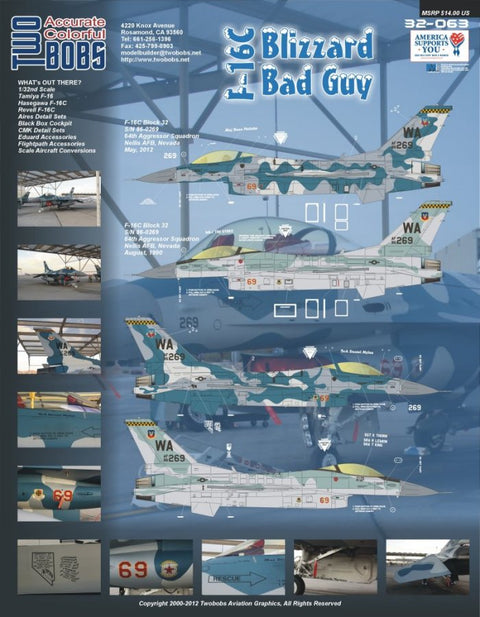 Two Bobs 32-063 1/32 Blizzard Bad Guy F-16C