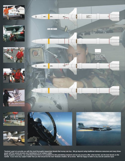 Two Bobs 48-095 1/48 AIM-120 / AGM-88 missile markings