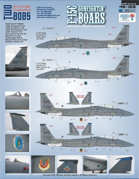 Two Bobs 48-168 1/48 F-15C Eagle Gunfighting Boaz