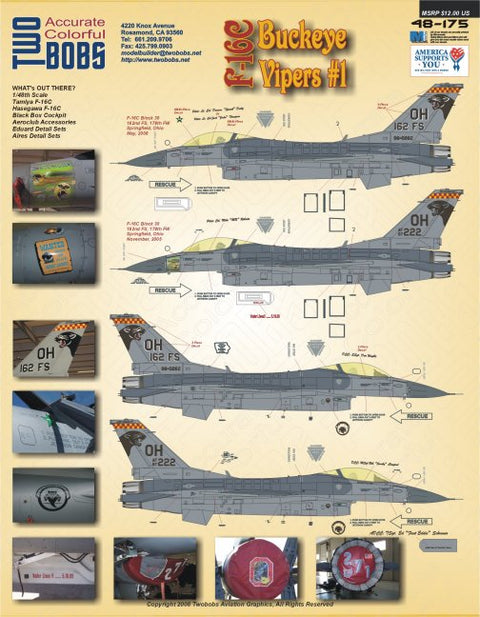 Two Bobs 48-175 1/48 F-16C Fighting Falcon