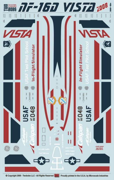Two Bobs 48-186 1/48 Vista 2008 NF-16
