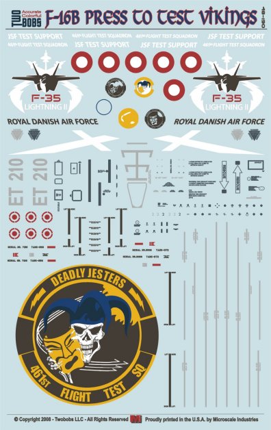 Two Bobs 48-190 1/48 Press to Vikings F-16B