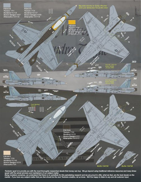 Two Bobs 48-192 1/48 VFA-151 Patriot Vigilante F/A-1