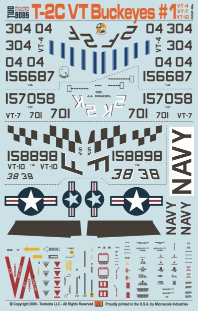 Two Bobs 48-200 1/48 U.S. Navy Training Squadron Part 1: T-2C Buckeye