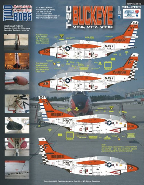 Two Bobs 48-200 1/48 U.S. Navy Training Squadron Part 1: T-2C Buckeye