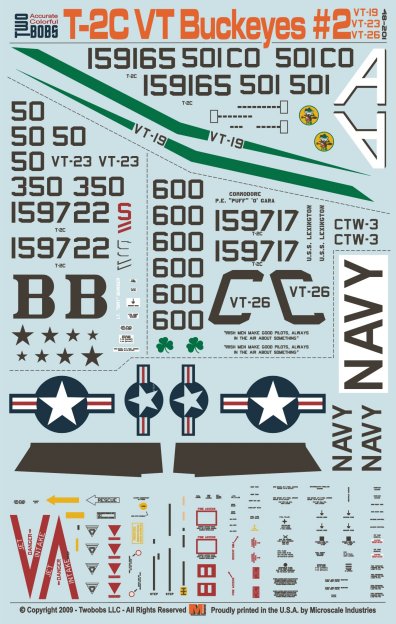 Two Bobs 48-201 1/48 U.S. Navy Training Squadron Part 2: T-2C Buckeye