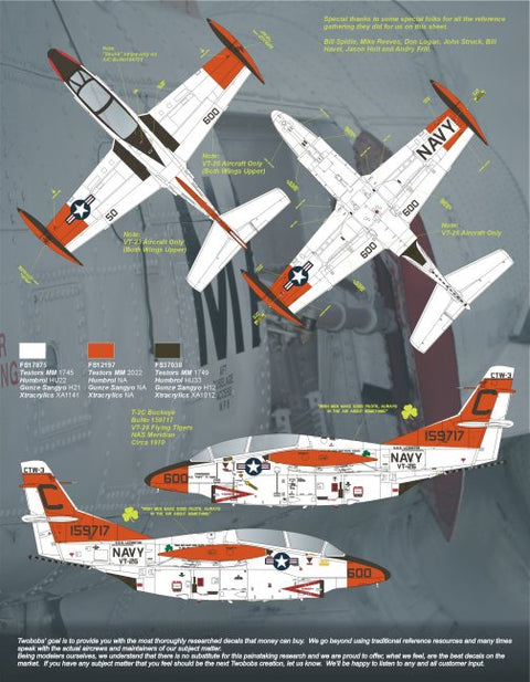 Two Bobs 48-201 1/48 U.S. Navy Training Squadron Part 2: T-2C Buckeye