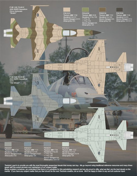 Two Bobs 48-216 1/48 Pacific Air Forces Gommers Part 2 F-5E