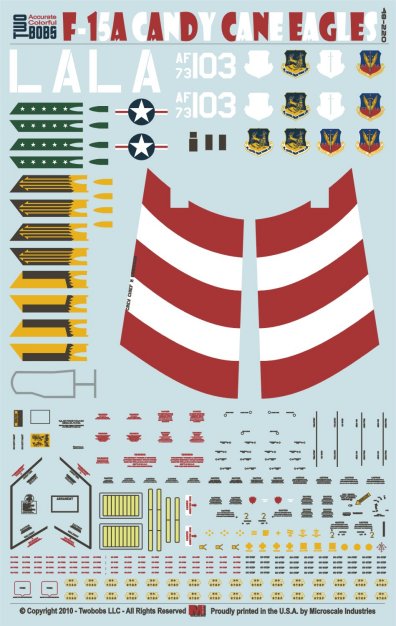 Two Bobs 48-220 1/48 Candy Cane Eagles Part 1 F-15A