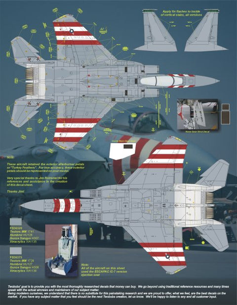 Two Bobs 48-220 1/48 Candy Cane Eagles Part 1 F-15A